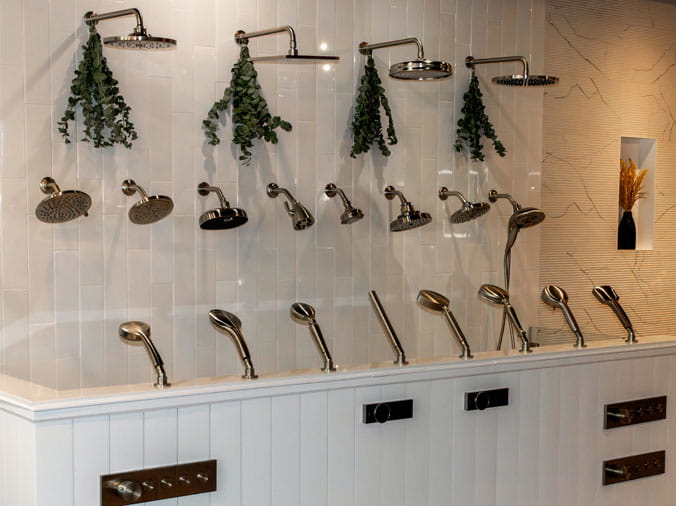 Shower display at the Weinstein Willow Grove Kitchen & Bath Showroom